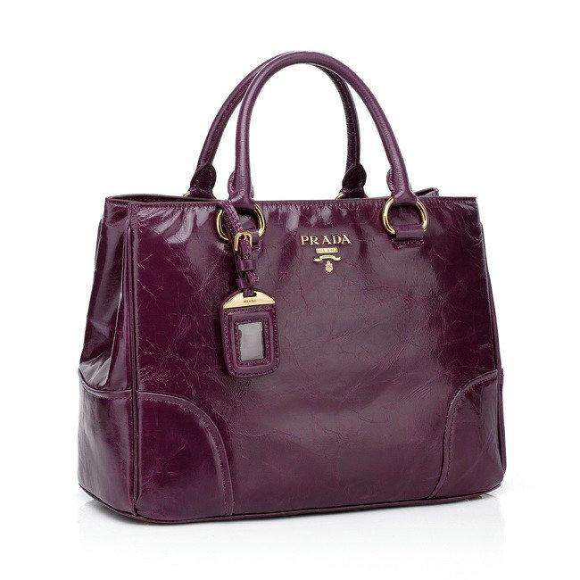2014 Prada bright Leather Tote Bag for sale BN2533 purple